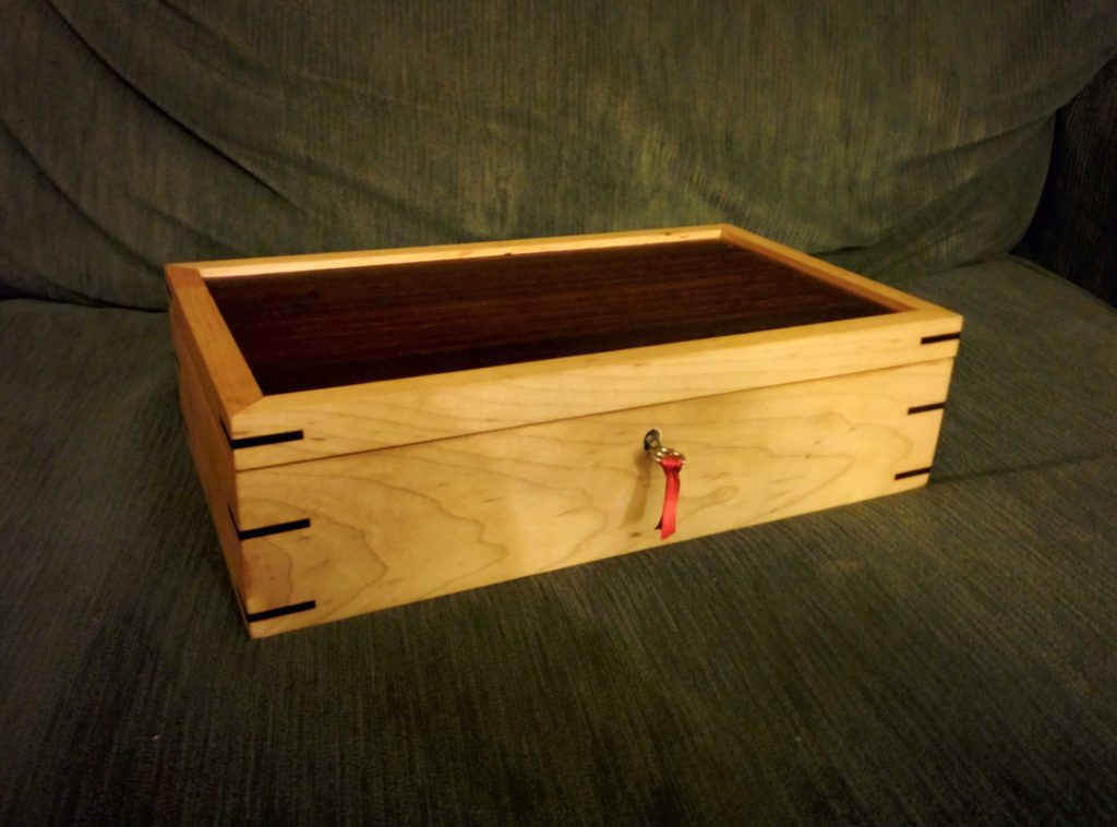 Maple and Padauk Jewelry Box